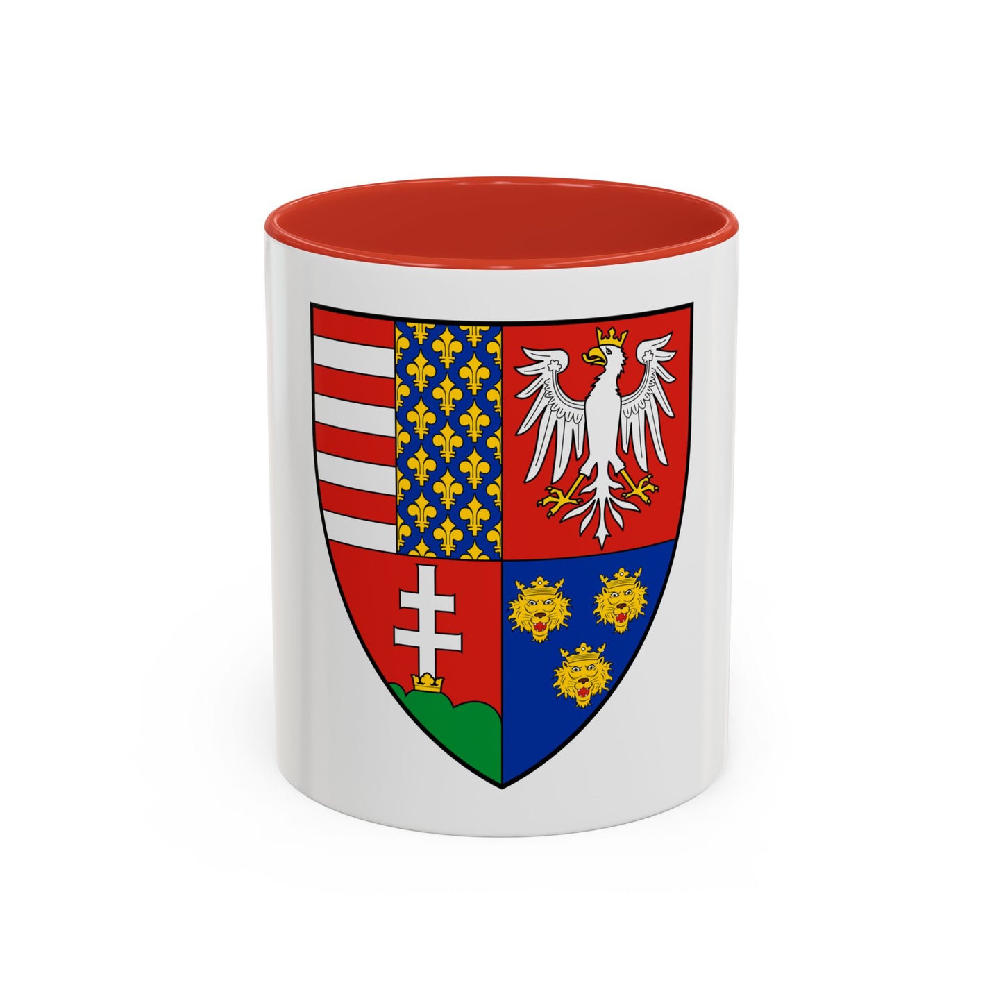 Coat of arms of Louis I of Hungary (1370) - Accent Coffee Mug
