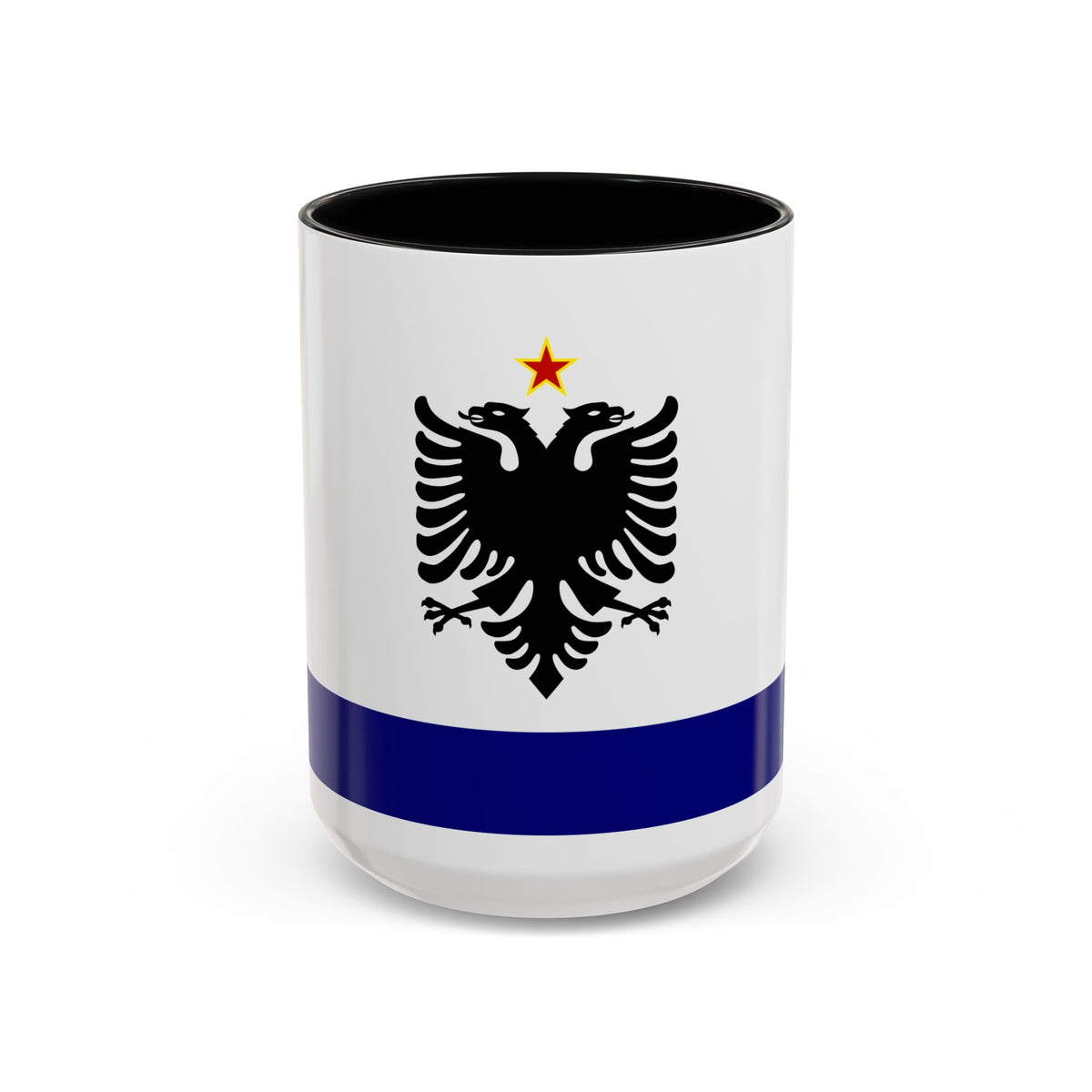 Government Ensign of Albania 1958 to 1992 - Accent Coffee Mug
