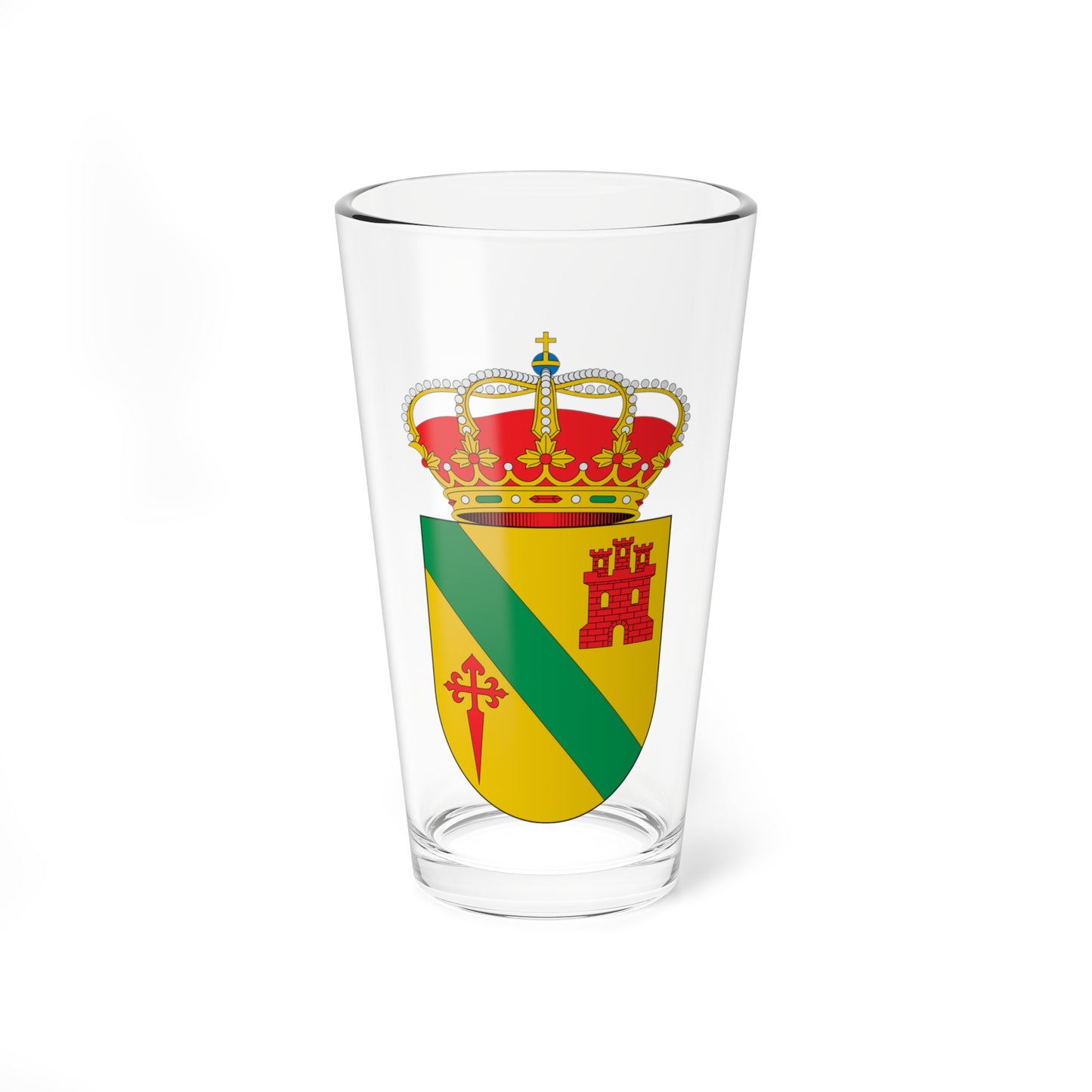 Escudo de Albaladejo Ciudad Real (Spain) (Coat of Arms) Pint Glass 16oz