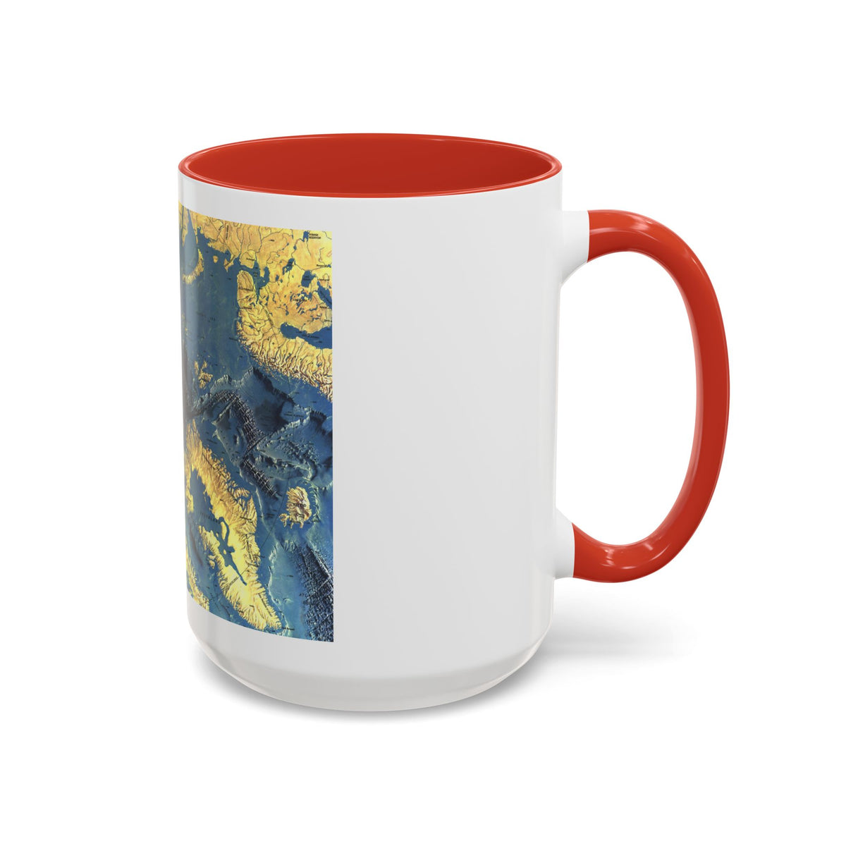 Arctic Ocean Floor (1971) (Map) Accent Coffee Mug