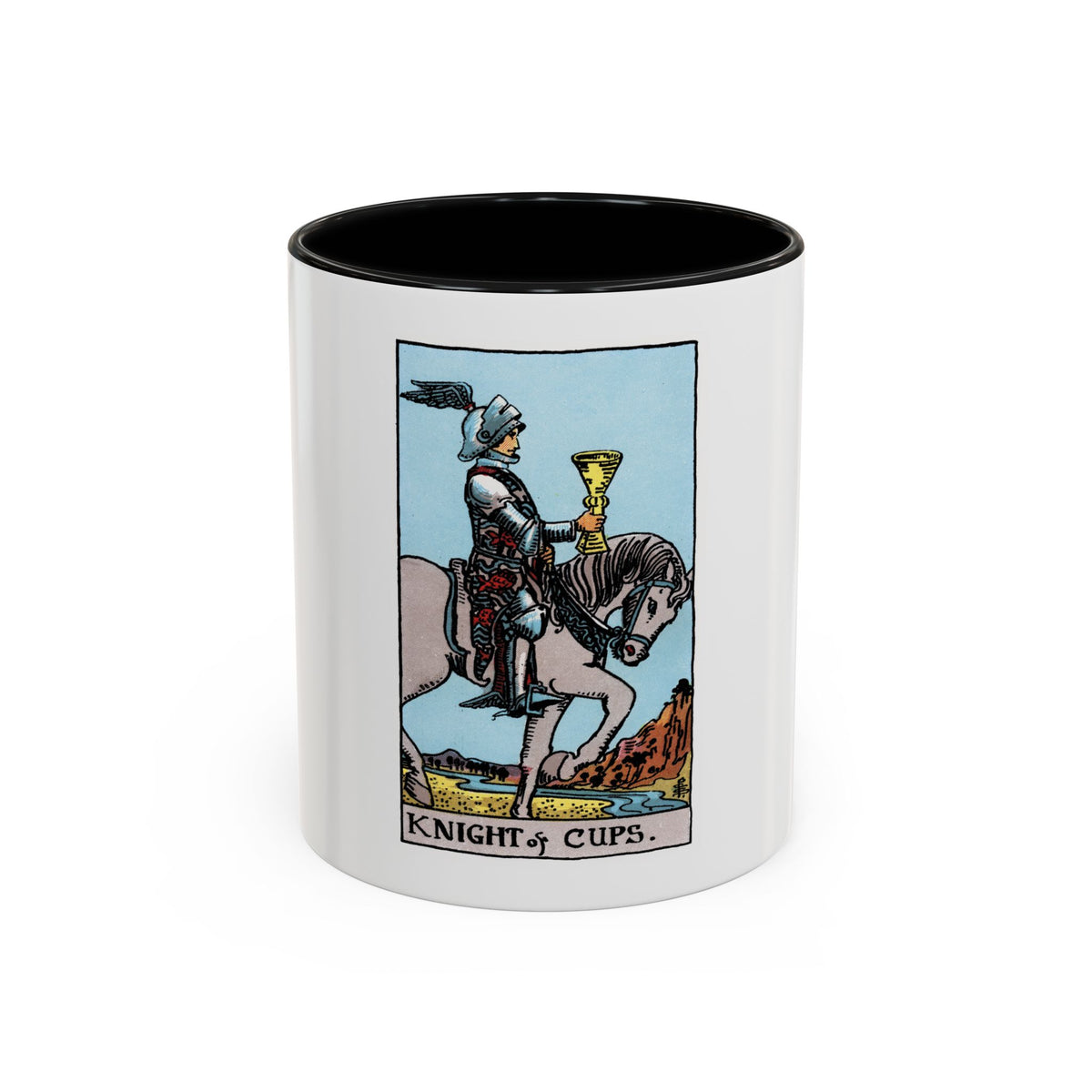The Knight of Cups (Tarot Card) Accent Coffee Mug