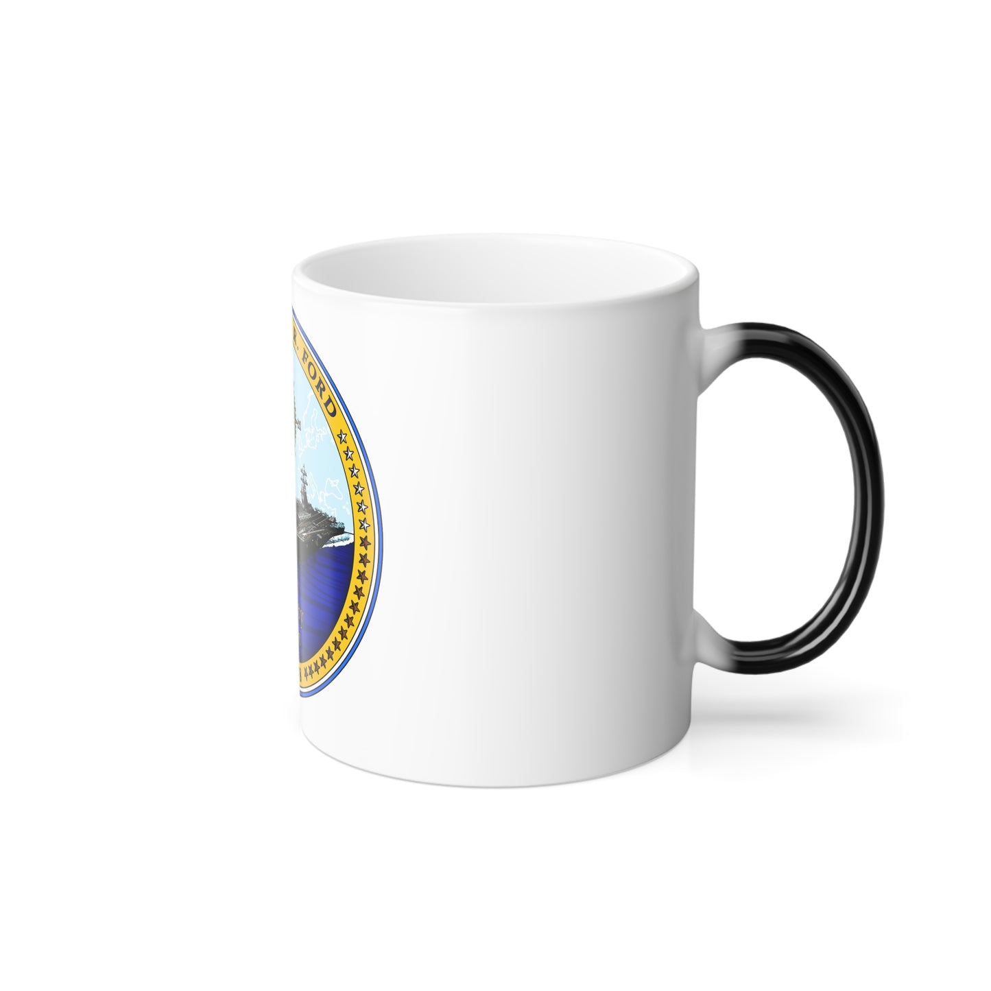 USS Gerald R Ford CVN 78 (U.S. Navy) Color Changing Mug 11oz