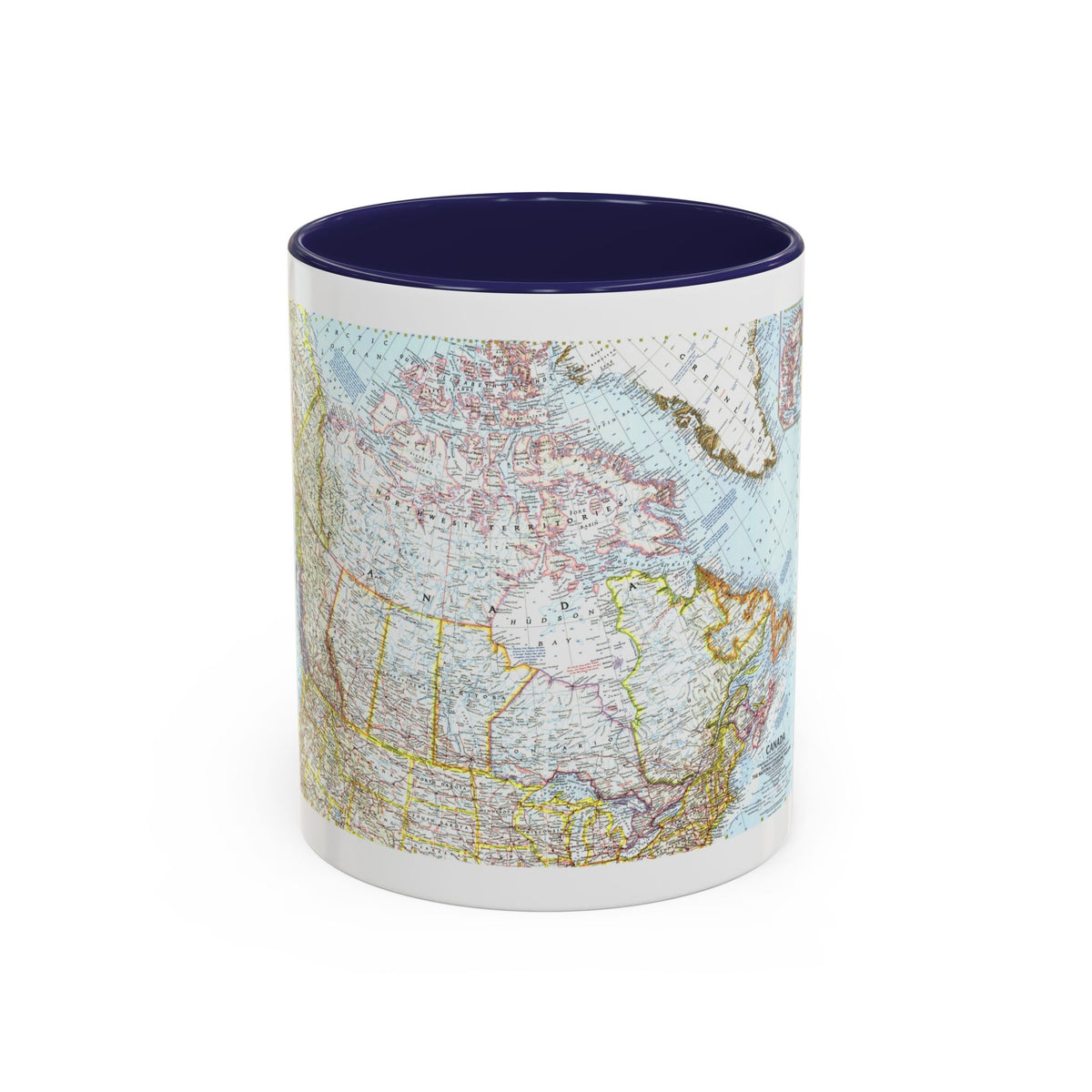 Canada (1961) (Map) Accent Coffee Mug