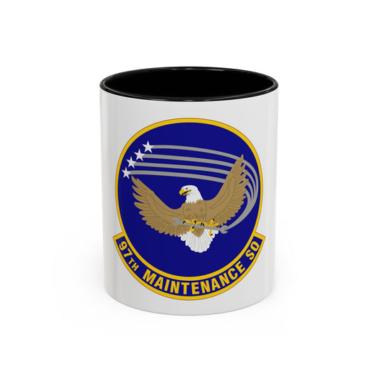 97 Maintenance Squadron AETC (U.S. Air Force) Accent Coffee Mug