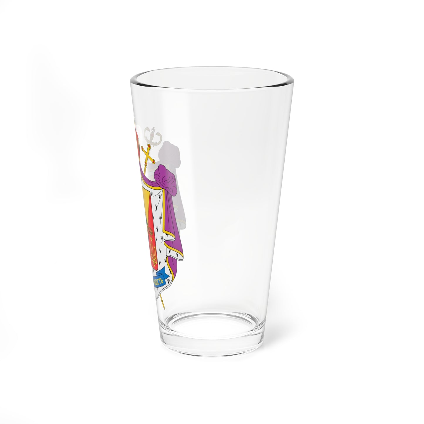 Coat of arms of Volodymyr Hrutsa (Ukraine) (Coat of Arms) Pint Glass 16oz