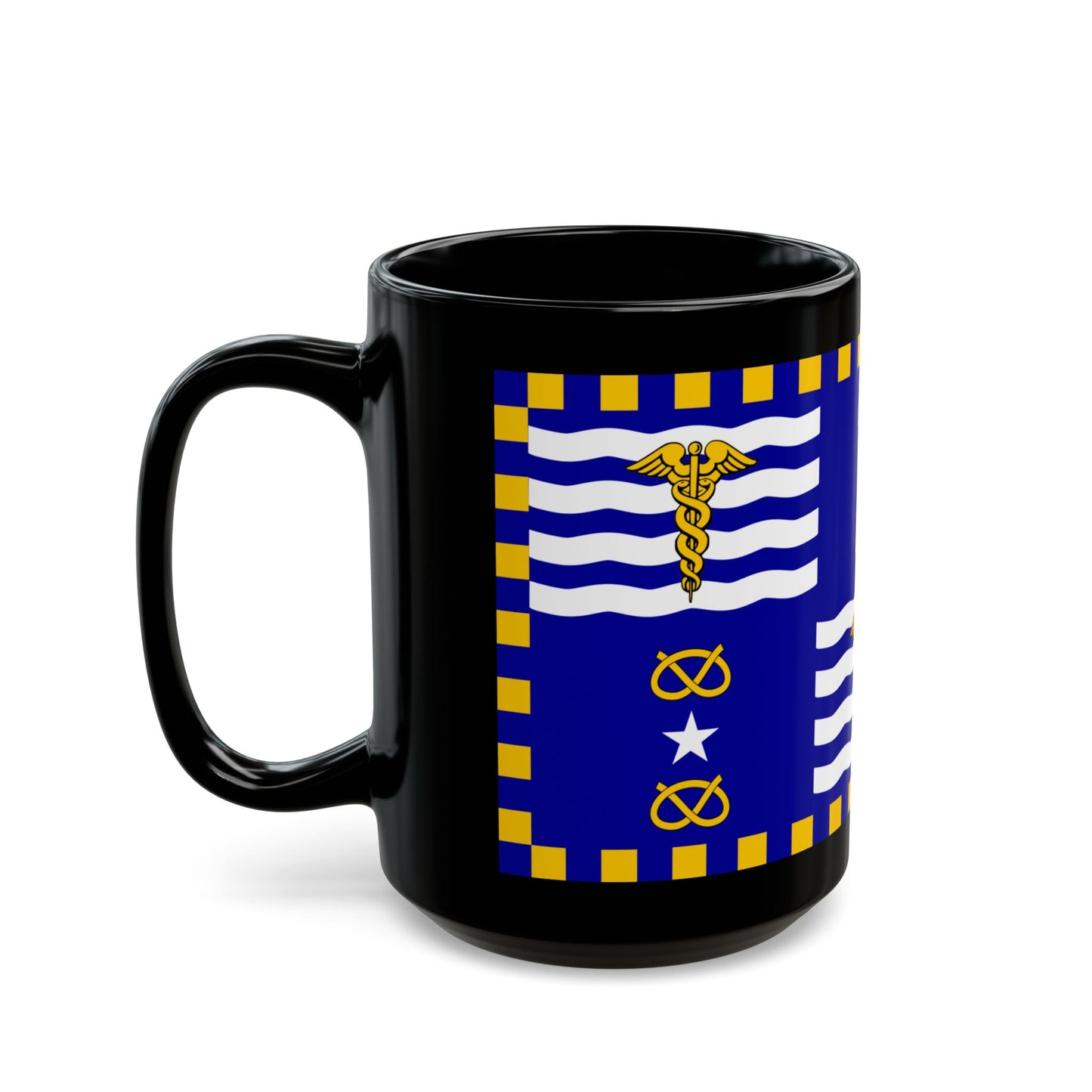 Flag of the City of Brisbane Australia - Black Coffee Mug-Go Mug Yourself