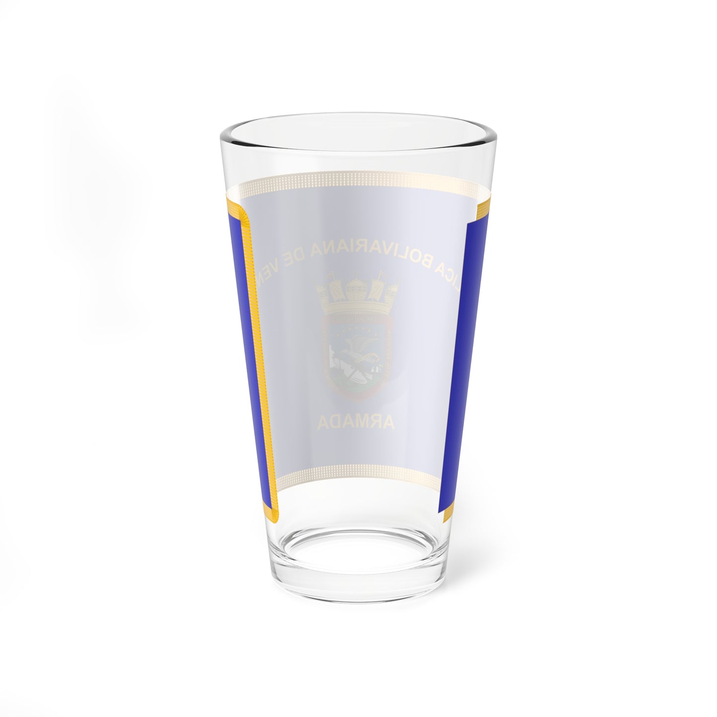 Flag of the Bolivarian Navy of Venezuela (Venezuela) Pint Glass 16oz