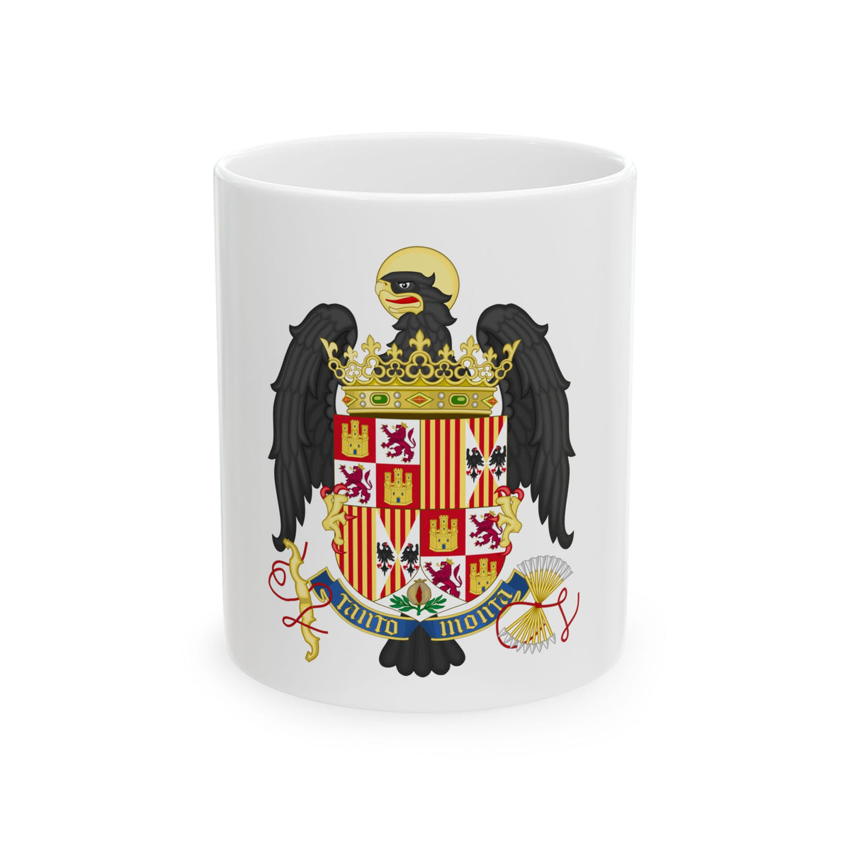 Coat of Arms of Queen Isabella of Castile (1492-1504) - White Coffee Mug