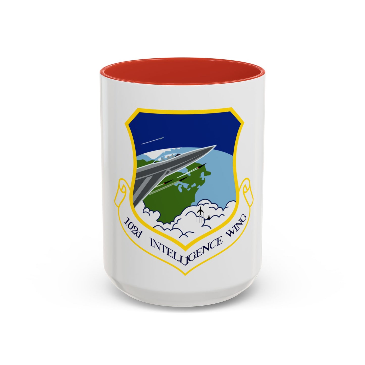1014px 102nd Intelligence Wing emblem (U.S. Air Force) Accent Coffee Mug