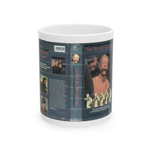 THE 5TH DAY OF PEACE VIDEO GEMS THE MOST BIZARRE EXECUTION IN THE ANNALS OF HISTORY (VHS COVER) - White Coffee Mug