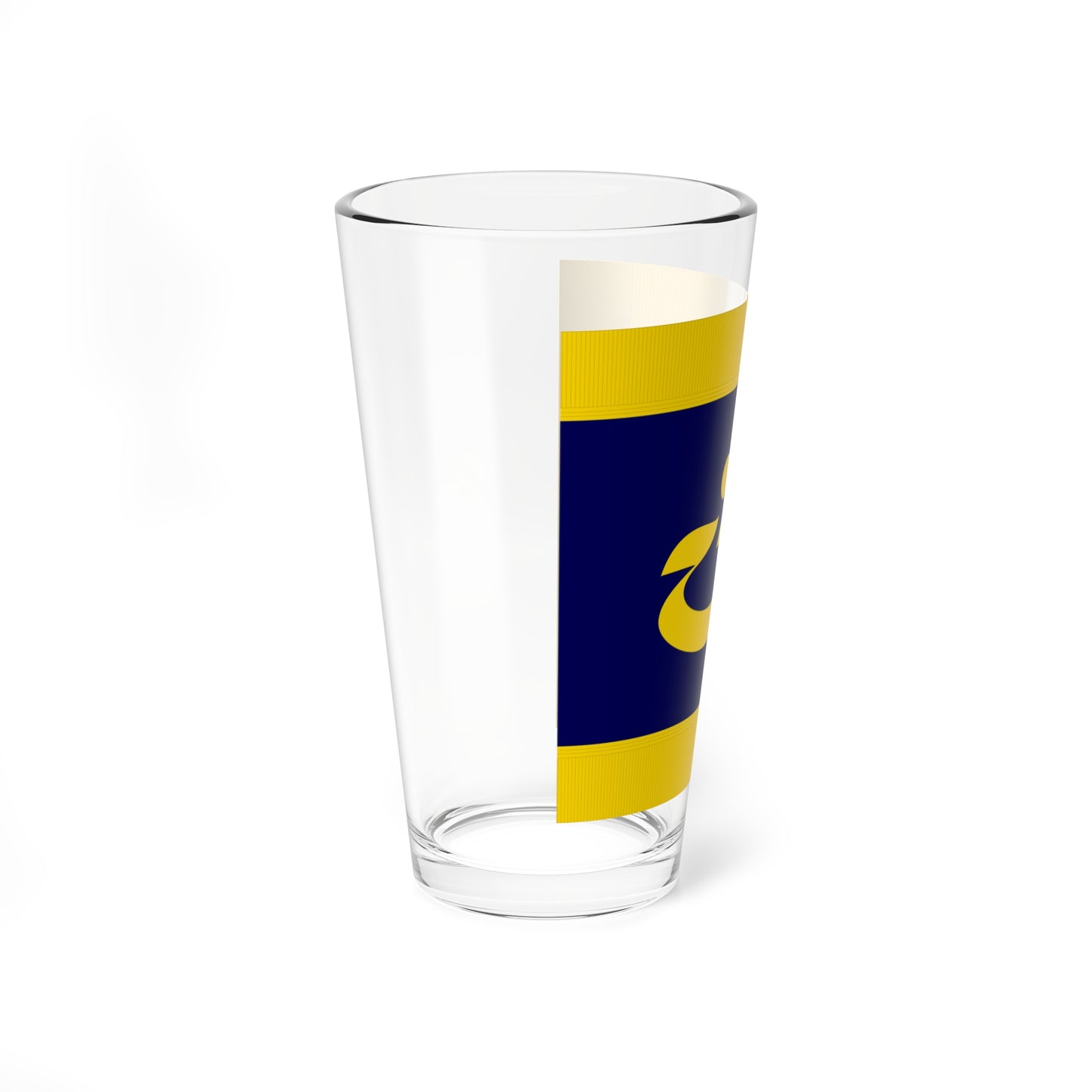 Flag of Hidaka Hokkaido fringed (Japan) Pint Glass 16oz
