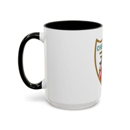 Chiefs Mess ATTC USCGC Elizabeth City NC (U.S. Coast Guard) Accent Coffee Mug