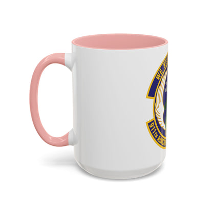 911th Aircraft Maintenance Squadron (U.S. Air Force) Accent Coffee Mug
