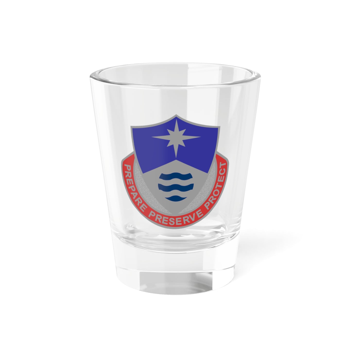 Verre à liqueur du 203e bataillon des services du personnel (armée américaine) 1,5 oz