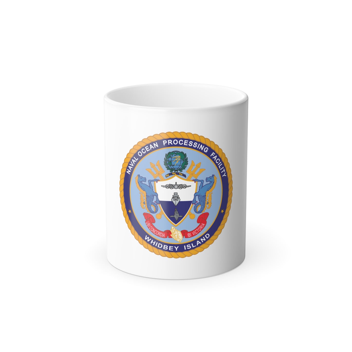 Naval Ocean Processing Facility Whidbey Island (U.S. Navy) Color Changing Mug 11oz