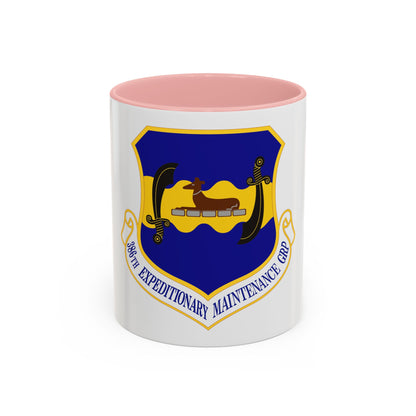 386th Expeditionary Maintenance Group (U.S. Air Force) Accent Coffee Mug