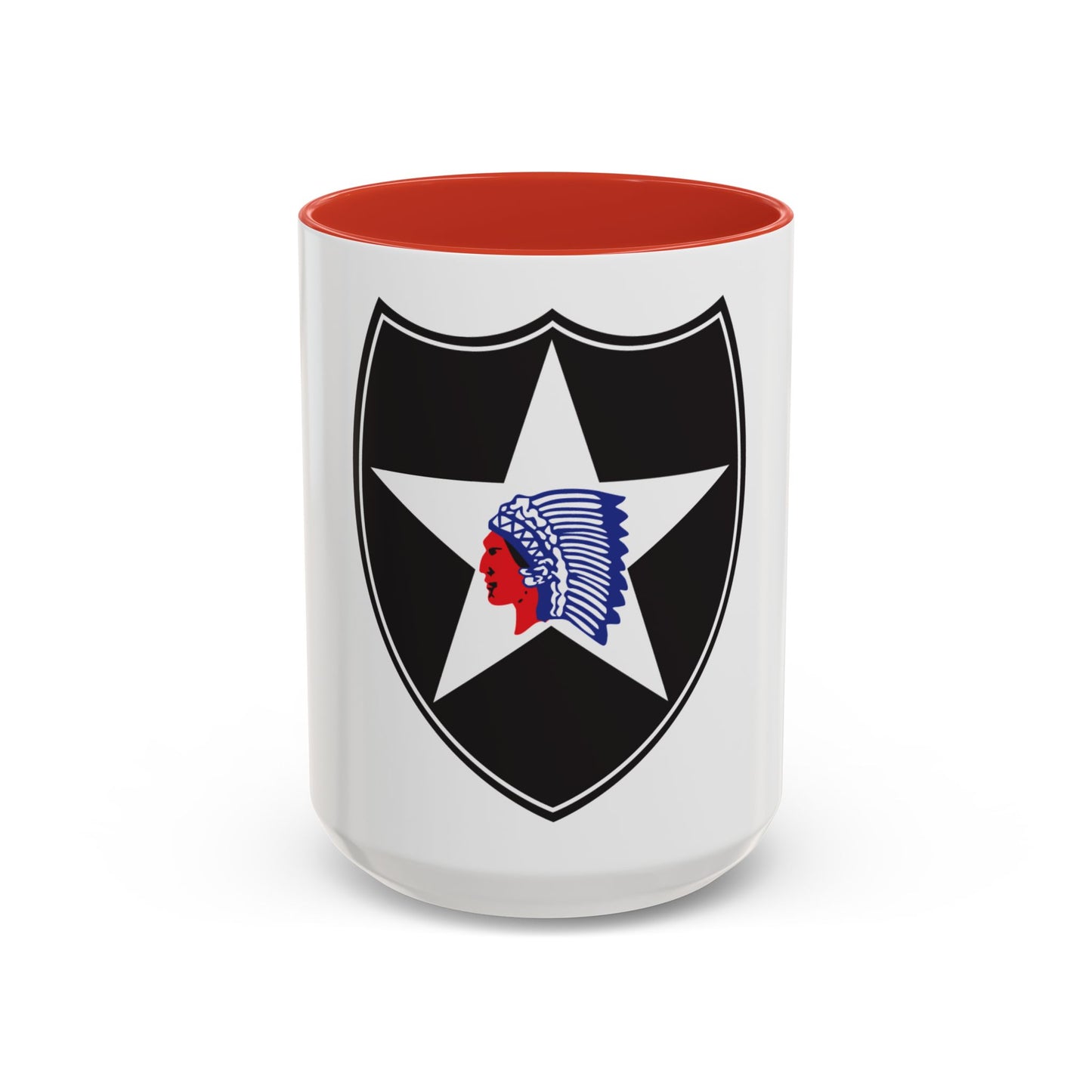 2nd Infantry Division (U.S. Army) Accent Coffee Mug