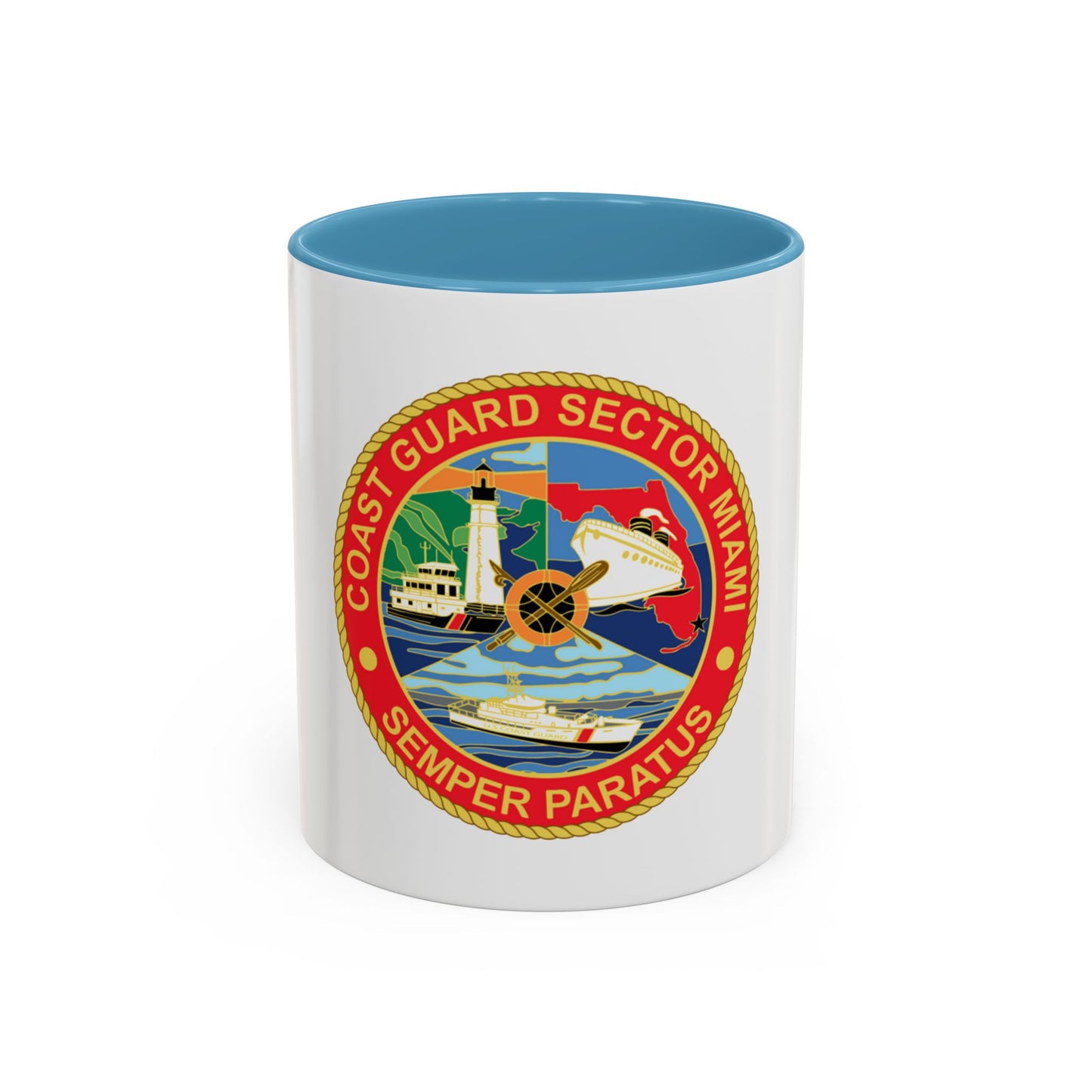 USCG Sector Miami (U.S. Coast Guard) Accent Coffee Mug