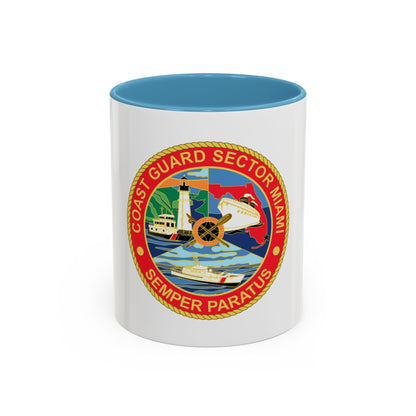 USCG Sector Miami (U.S. Coast Guard) Accent Coffee Mug