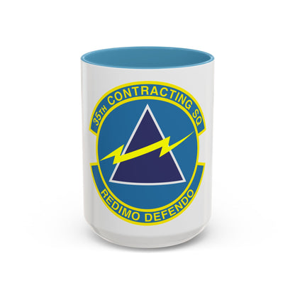 35th Contracting Squadron (U.S. Air Force) Accent Coffee Mug