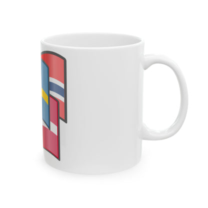 Norway-Denmark-Sweden (Denmark) White Coffee Mug