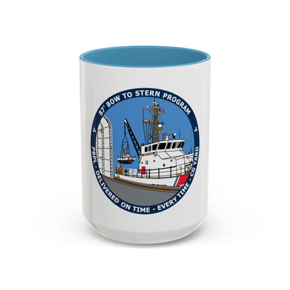 USCG Patrol Boat PBPL Bow to Stern Program (U.S. Coast Guard) Accent Coffee Mug