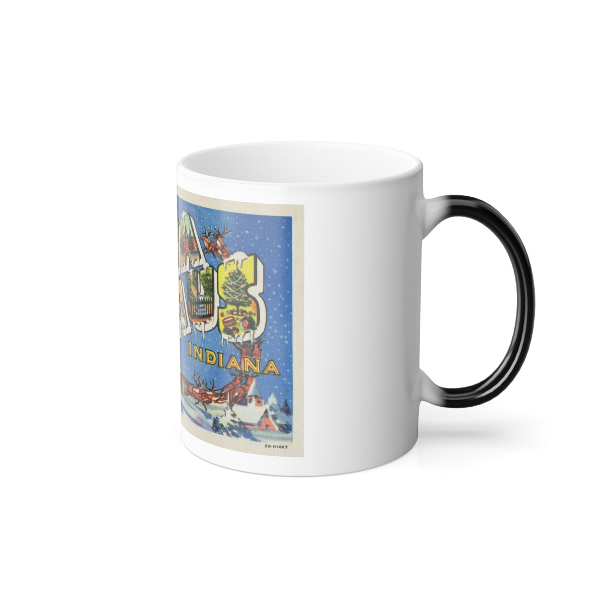 Greetings from Santa Claus Indiana (Greeting Postcards) Color Changing Mug 11oz