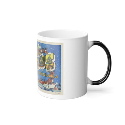 Greetings from Santa Claus Indiana (Greeting Postcards) Color Changing Mug 11oz