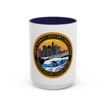 USCG CWO Assoc Surfer (U.S. Coast Guard) Accent Coffee Mug