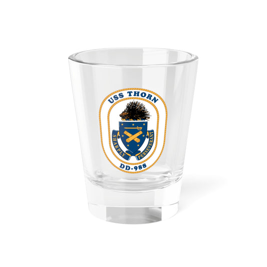 USS Thorn DD 988 v2 (U.S. Navy) Shot Glass 1.5oz