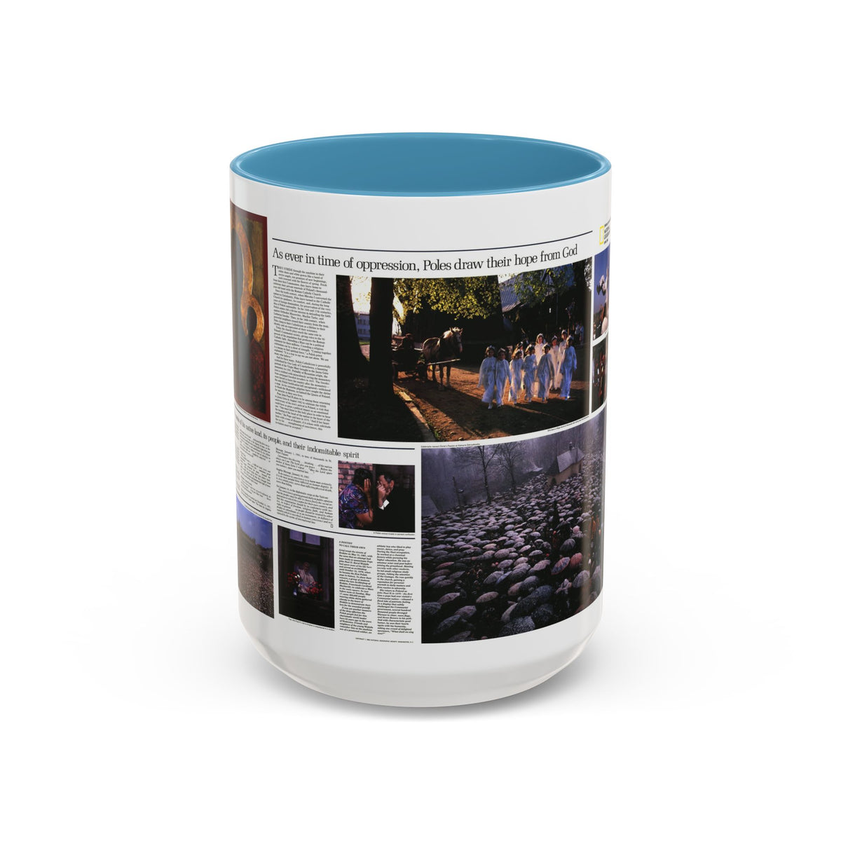 Poland - The Face and Faith 2 (1982) (Map) Accent Coffee Mug