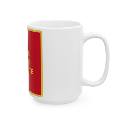 Standard of the French Community (Belgium) White Coffee Mug