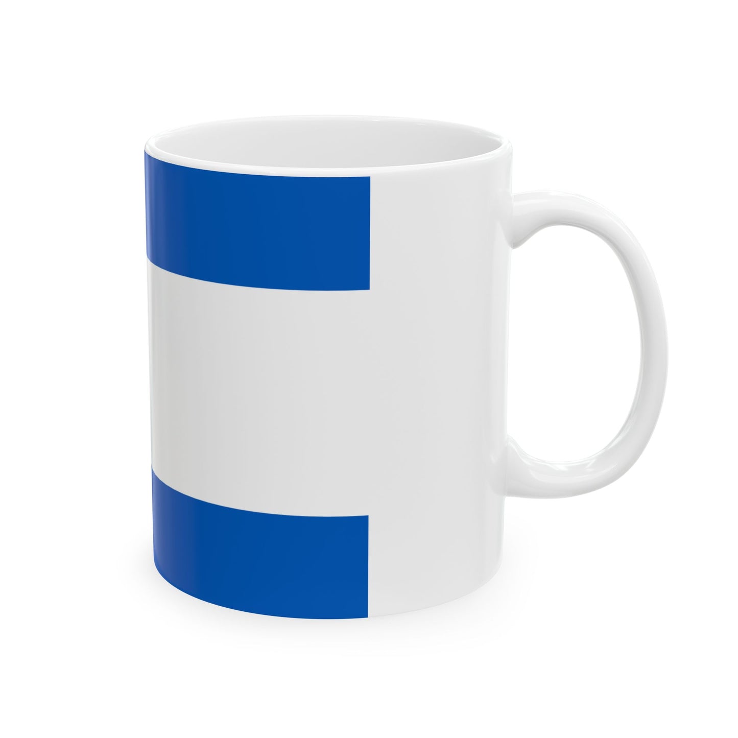 Flag of Kherson Oblast Ukraine - White Coffee Mug