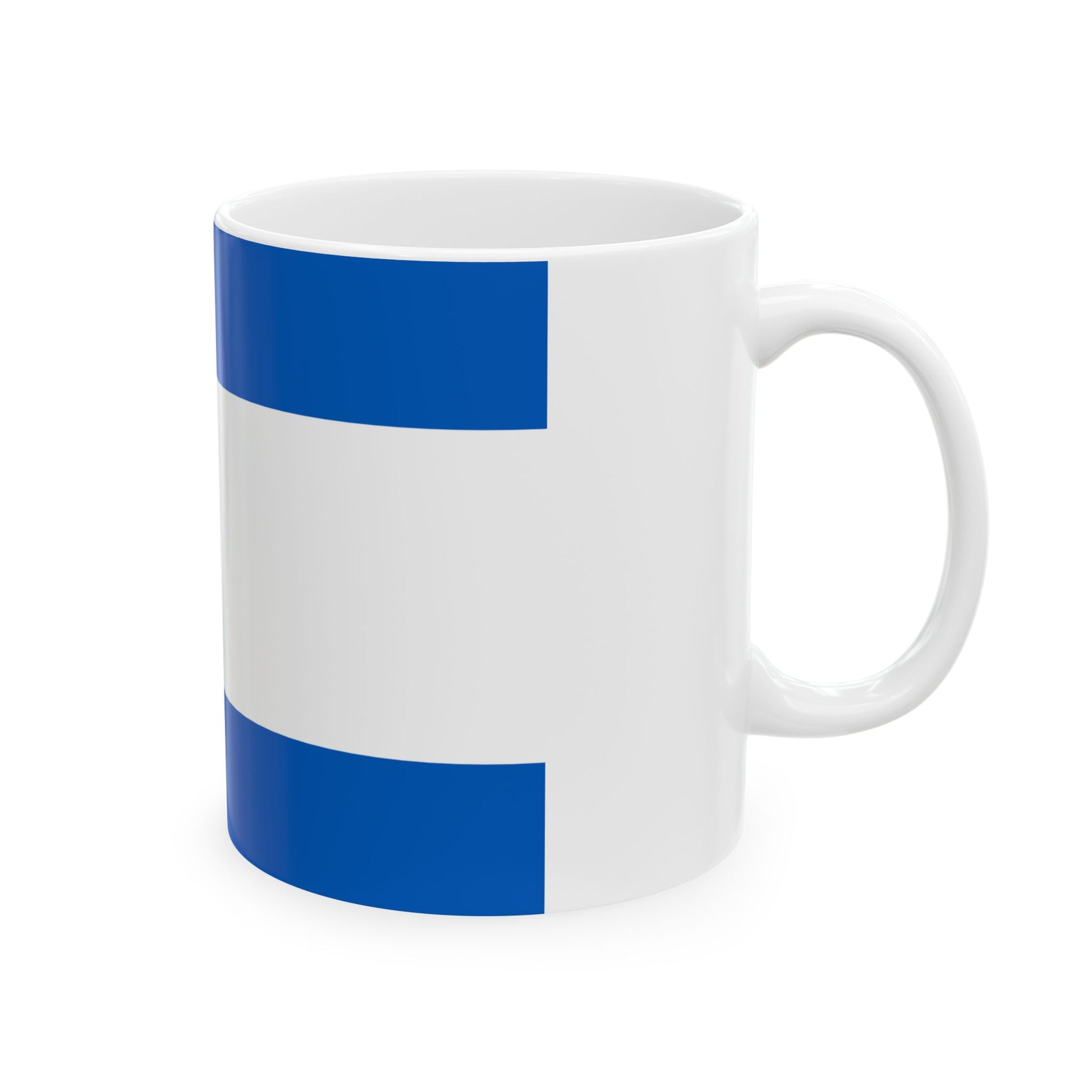 Flag of Kherson Oblast Ukraine - White Coffee Mug-Go Mug Yourself