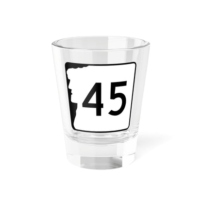 NH Route 45 (New Hampshire) (Road Sign) Shot Glass 1.5oz