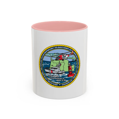 USCGS Columbia River (U.S. Coast Guard) Accent Coffee Mug