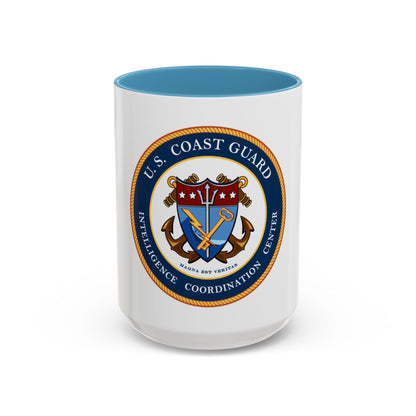 USCG Intelligence Coordination Center (U.S. Coast Guard) Accent Coffee Mug