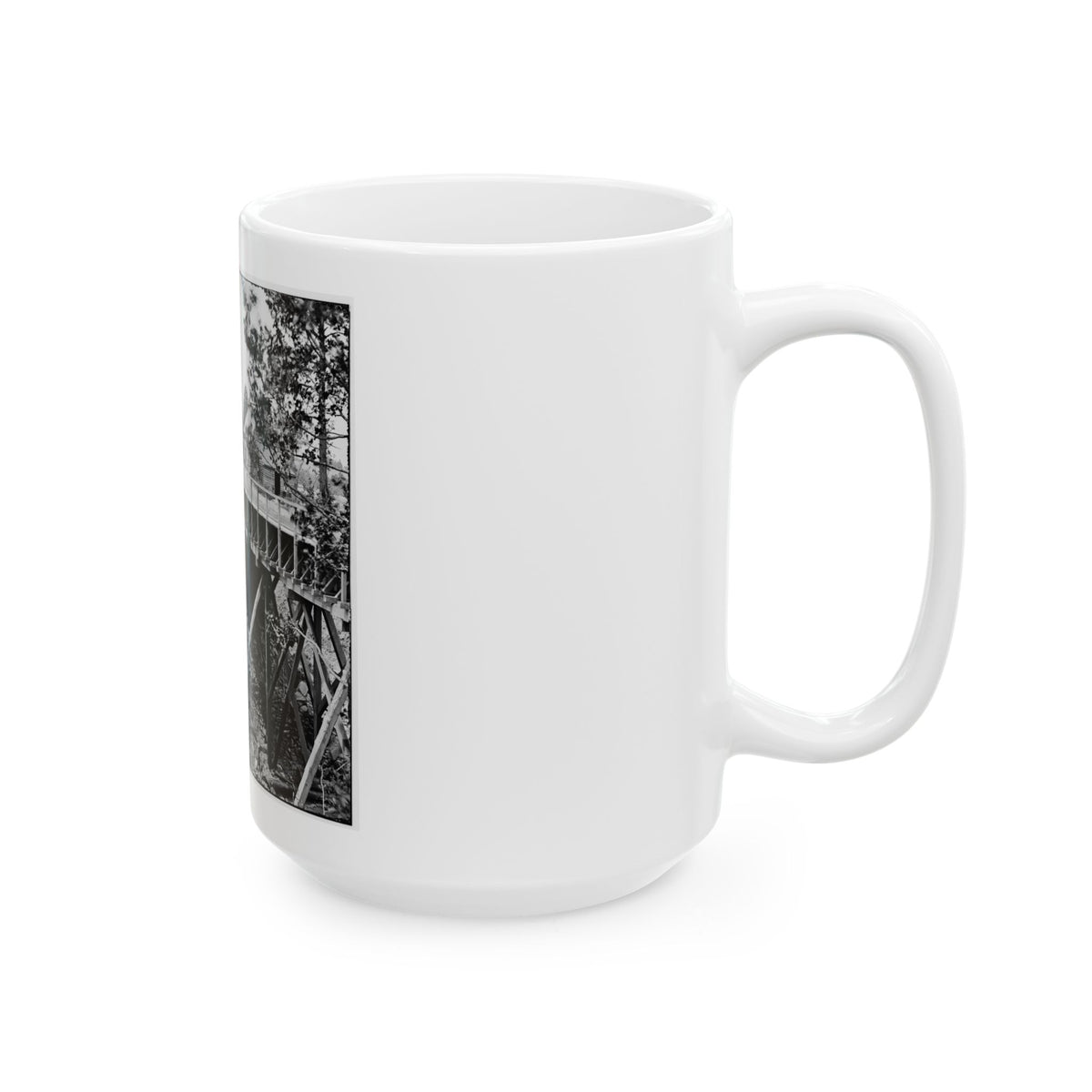 Petersburg, Va., Vicinity. Canal Aqueduct (U.S. Civil War) White Coffee Mug
