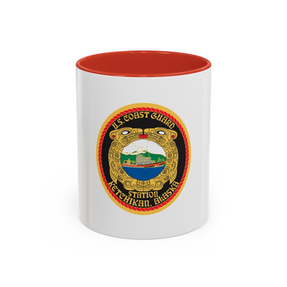 USCGS Ketchikan (U.S. Coast Guard) Accent Coffee Mug