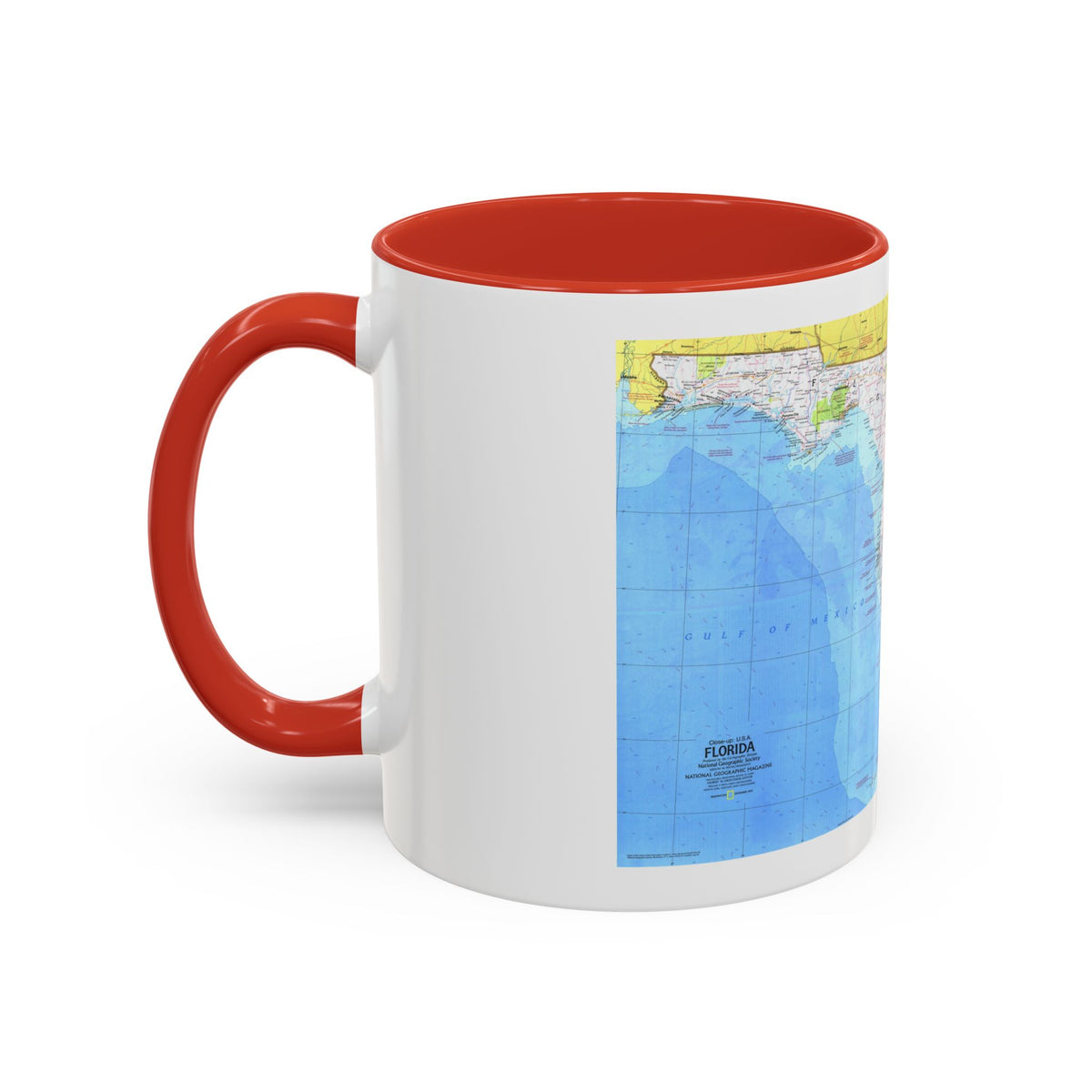 USA - Florida 1 (1973) (Map) Accent Coffee Mug