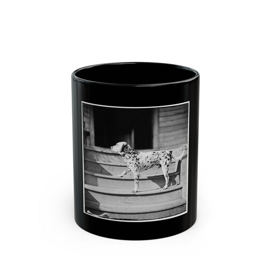 City Point, Virginia. General Rufus Ingall's Coach Dog (U.S. Civil War) Black Coffee Mug