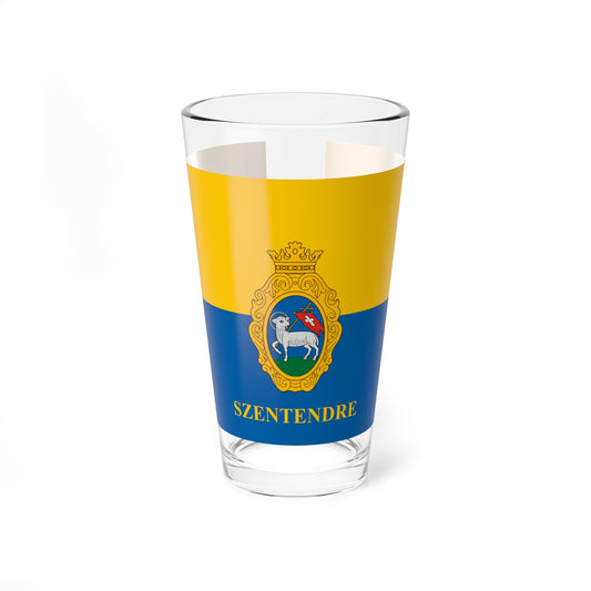 Flag of Szentendre (Hungary) Pint Glass 16oz