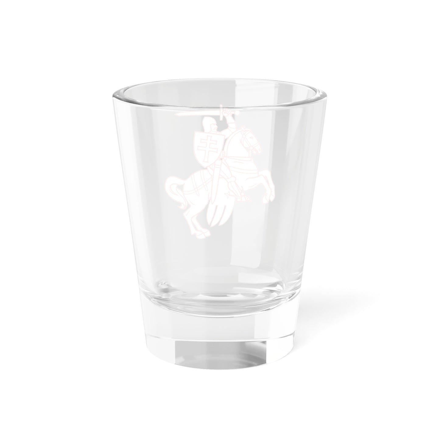 Pahonia-contour lightweight-by element-white filled (Belarus) (Coat of Arms) Shot Glass 1.5oz