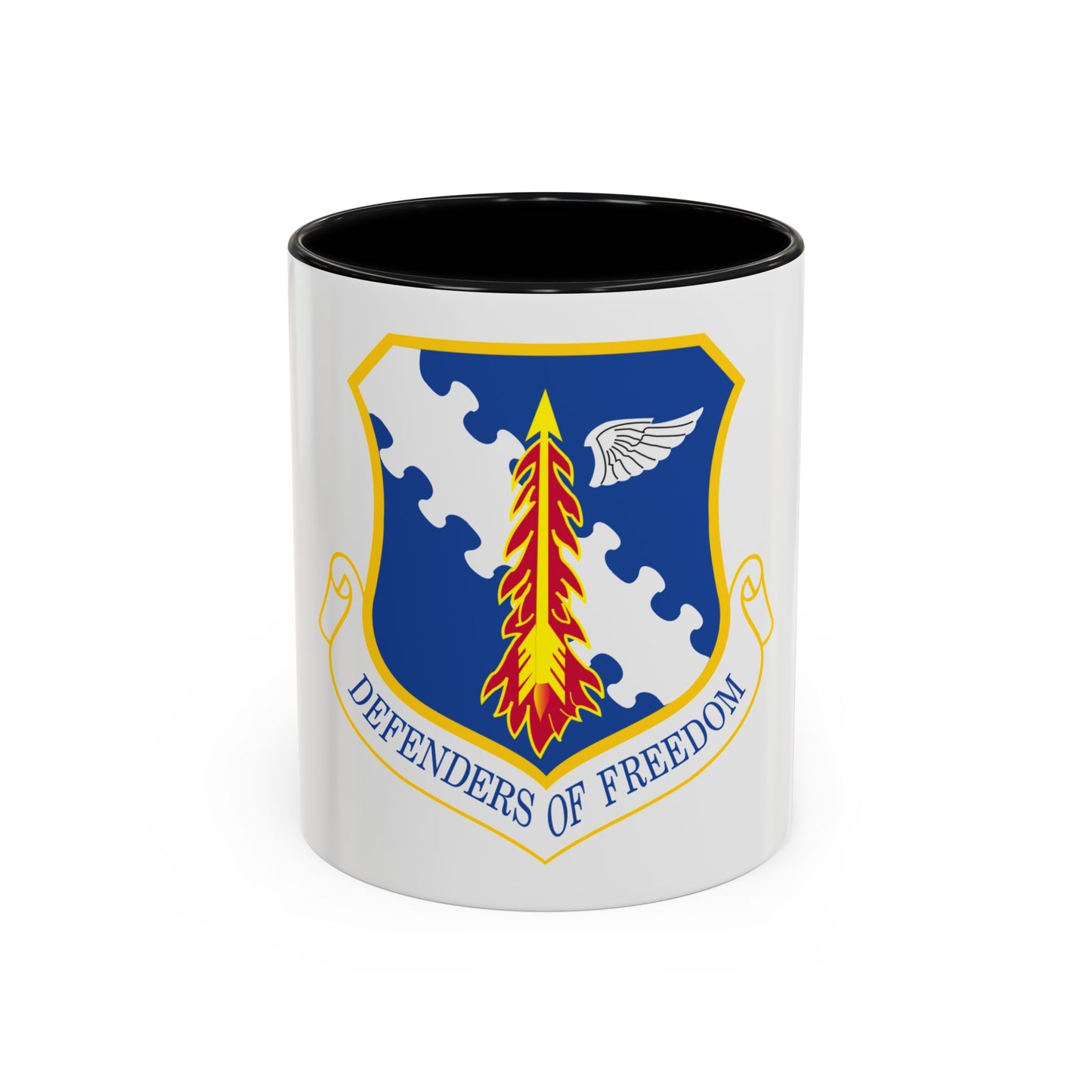 182d Airlift Wing insignia AFD 080128 056 (U.S. Air Force) Accent Coffee Mug