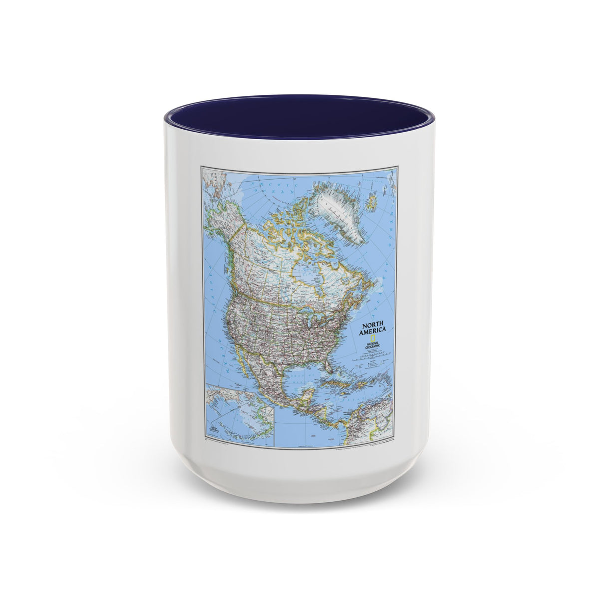 North America (2005) (Map) Accent Coffee Mug