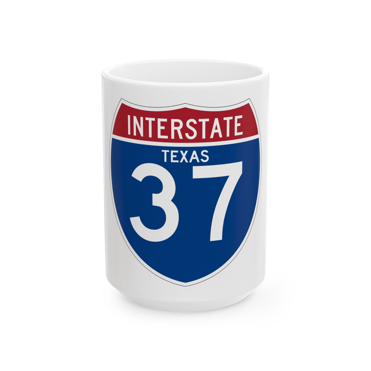Interstate 37 (U.S. Highways) White Coffee Mug