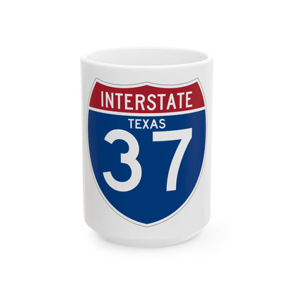 Interstate 37 (U.S. Highways) White Coffee Mug