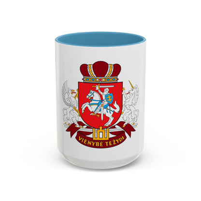 Coat of arms of the Seimas of Lithuania - Accent Coffee Mug
