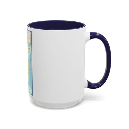 Asia - Viet Nam, Cambodia, Laos (1965) (Map) Accent Coffee Mug