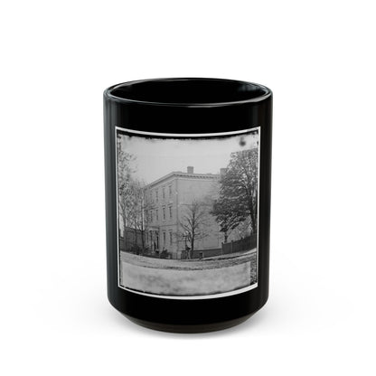 Richmond, Va. Residence Of Jefferson Davis (1201 East Clay Street); A Closer View (U.S. Civil War) Black Coffee Mug